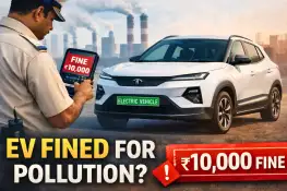 Gurugram Traffic Police Fine Electric SUV ₹10,000 for “Pollution Violation”